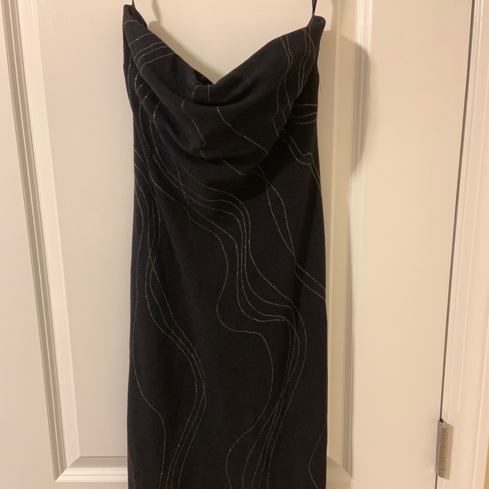 Black Strapless Dress